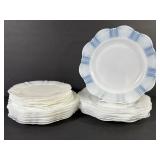 Macbeth Evans Monax Glass Sweetheart Plates (24)