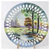 Paulux Hand-Painted Plate- Occupied Japan