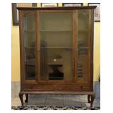 Antique Victorian Mahogany China Cabinet
