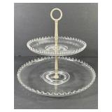 Imperial Candlewick 2-Tier Serving Tray