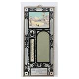 Emil G. Spevacek Art Nouveau Mirror & Thermometer