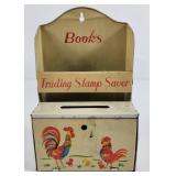 Trading Stamp Saver Wall Mounted Tin Container