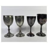 Rogers & Co. + Silver Plate Goblets