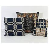 Decorative Textile Throw Pillows (3)