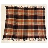 Vintage Fairbault MN Brown Plaid Stadium Blanket