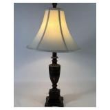 Bronzed Cast Metal Urn Lamp