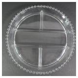Imperial Candlewick Glass Divided Relish Tray
