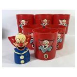 Bozo The Clown Grand Prize Game Buckets & Bank