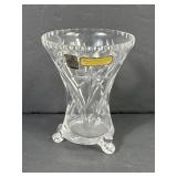 Castle Cut Crystal Vase - Germany U.S. Zone