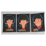 The Beatles Original Art Sketch Cards (3)