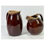 Hull Pottery Drip Glaze Pitchers
