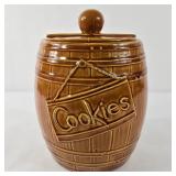 Vintage McCoy Pottery Whiskey Barrel Cookie Jar