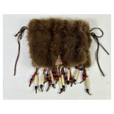 Native American Fur Medicine Bag Pouch