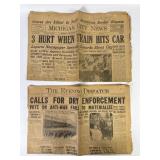 1928 Michigan City IN Newspaper WWI Issues