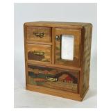 Japanese Yosegi Inlay Mini Dresser Jewelry Box