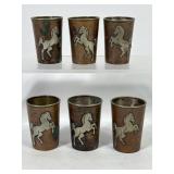 MCM Copper Stallion Shots Glasses (6)