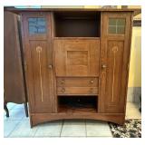 Stickley Ellis Mission Oak Inlay Secretary