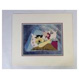 Autographed Hanna-Barbera Fred Flintstone Cel