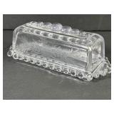Imperial Candlewick Etched Butter Dish