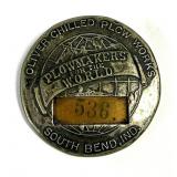 Oliver Chilled Plow Works South Bend IN ID Badge