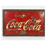 Antique Drink Coca-Cola Sign in Frame