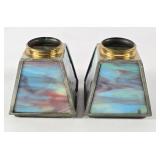 Tiffany-Style Leaded Stained-Glass Lamp Shades