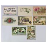 1908-1915 Happy New Year Postcards (8)