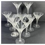 MCM Etched Iris Martini Glasses (10)