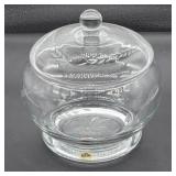 Warsaw Cut Glass Lidded Apothecary Jar