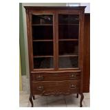Antique Victorian Mahogany China Cabinet
