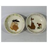 Hanna-Barbera Flintstones Ceramic Cereal Bowls