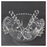 Rare Imperial Candlewick Ruffled Salad Bowl &