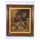 1880ï¿½s ï¿½Rabbits & Kittensï¿½ Chromo - L. Prang & Co.