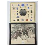 Imperial Glass Logo Stickers & 1947 Employee Photo