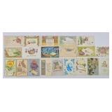 1900's Greetings & Best Wish Postcards (20)