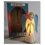 Vintage 'Excel' Illuminated Angel Figurine Works!
