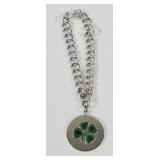Sterling & Enamel 4-Leaf Clover Bracelet