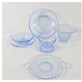 Imperial Glass Candlewick Viennese Blue Glassware