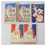 WWII Christmas Cards & Un-Used War Stamp Albums