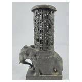 Cast Metal Chinese Elephant Lamp