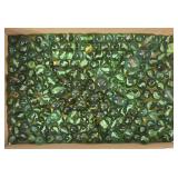 Vintage Solid Core Swirl Cat's Eye Marbles (246)