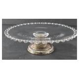 Imperial Candlewick Sterling Weighted Cake Stand