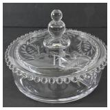 Imperial Candlewick Crystal Divided Candy Dish