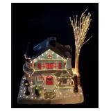 Avon Christmas Lighted Fiber Optic House NEW