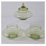 Imperial Candlewick Green Apothecary Bowls