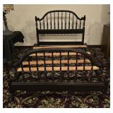 Full Size Black Spindle Bed