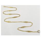 14k Gold Art Nouveau Necklace