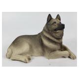 Norwegian Elkhound Dog Statue By Sandra Brue