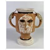 Primitive Hand Thrown Terra Cotta Vase Signed