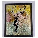 Tinkerbell Mixed Media Foil Art